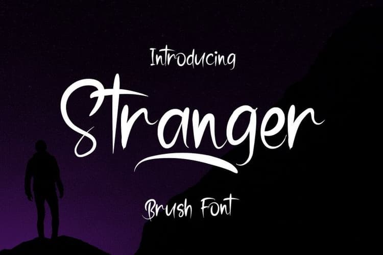 Stranger Brush Font