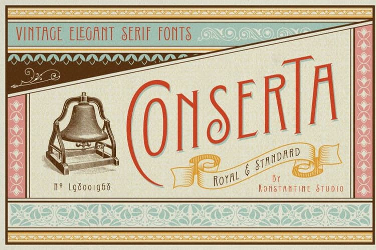 Conserta Vintage Display Font