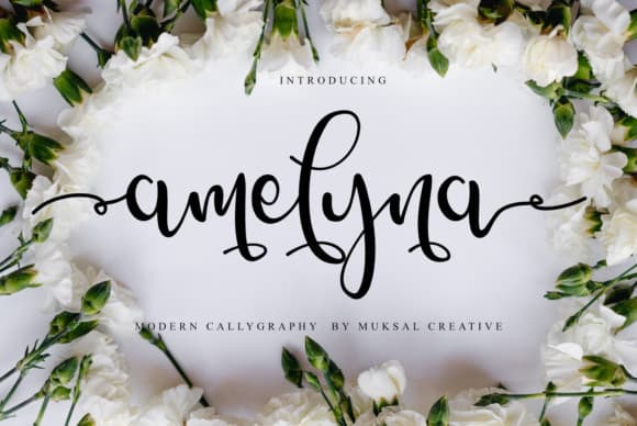 Amelyna Script Font