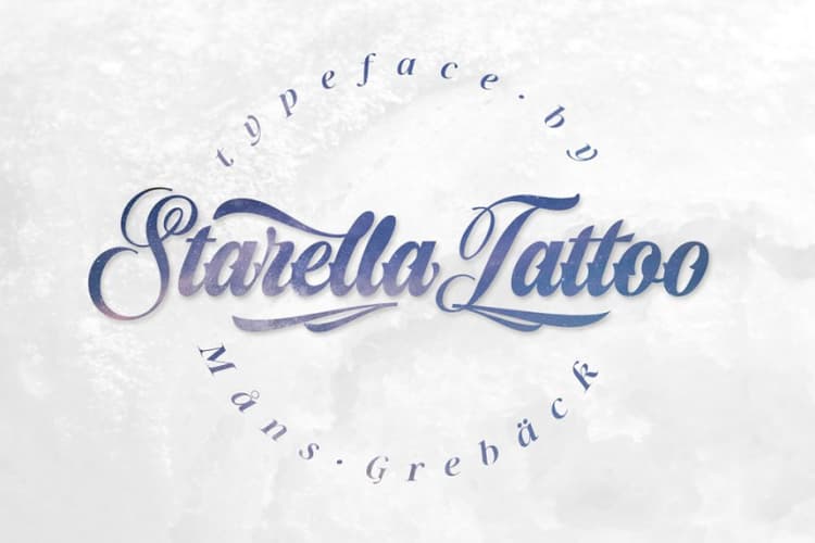 Starella Tattoo Script Font