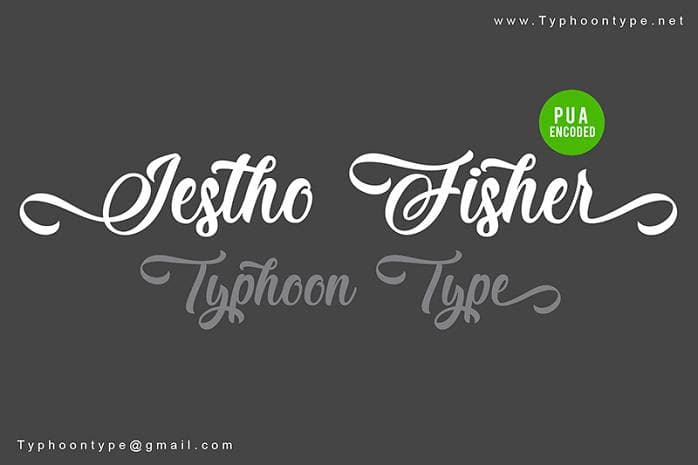 Jestho Fisher Font