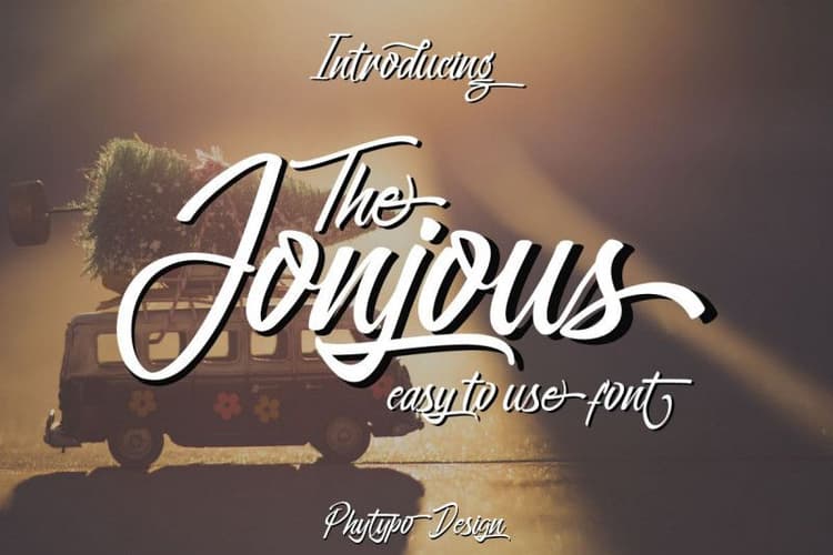 Jonjous Script Font