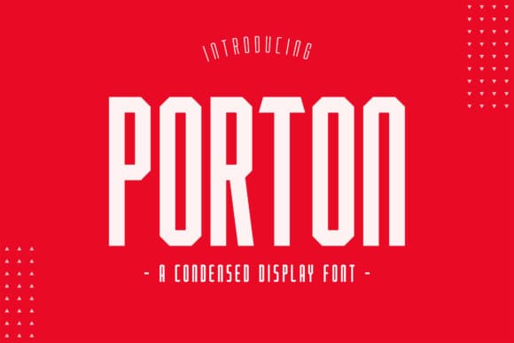PORTON Display Font