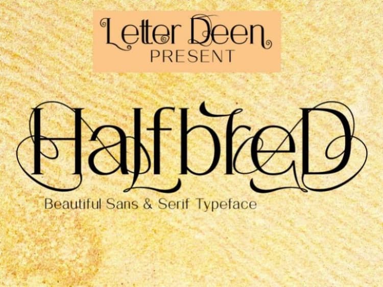 HalfbreD Font