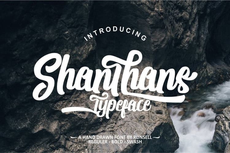 Shanthans Script Font