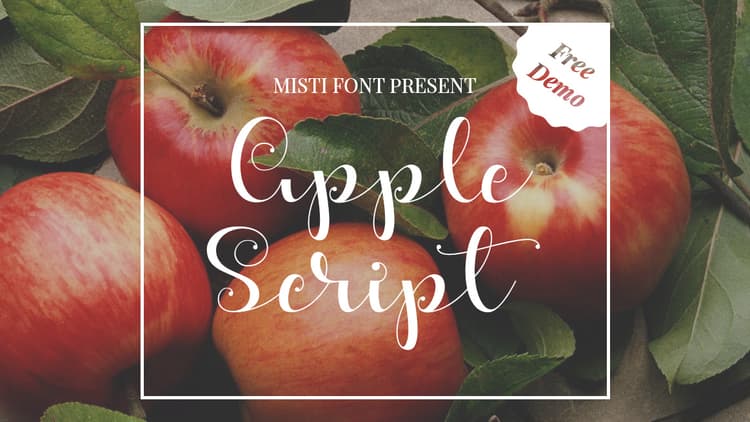Apple Script Free Font