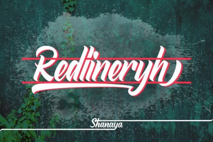 Redlineryh Script Font