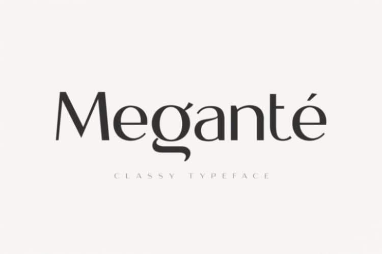 Megante Display Font