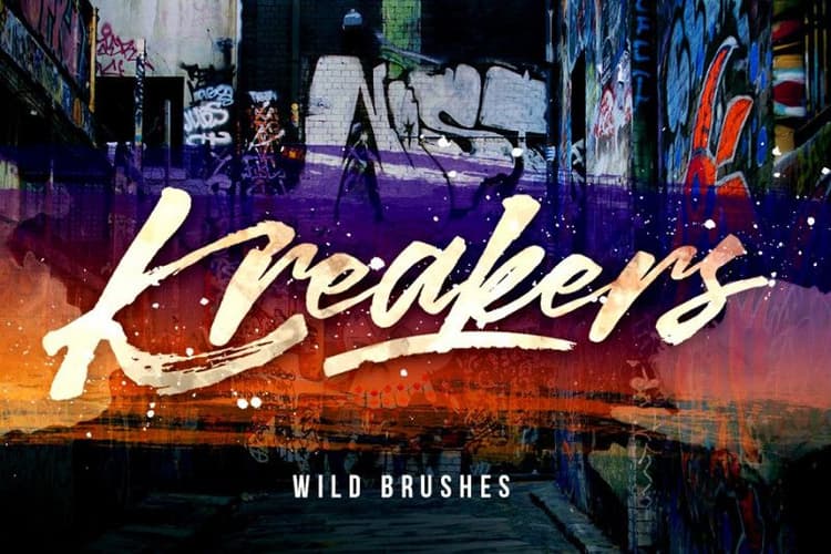Kreakers Brush Font