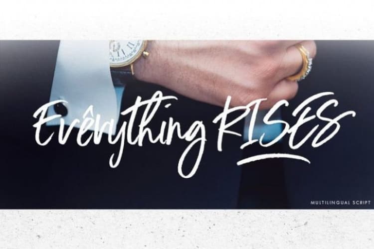 Everything RISES Script Font