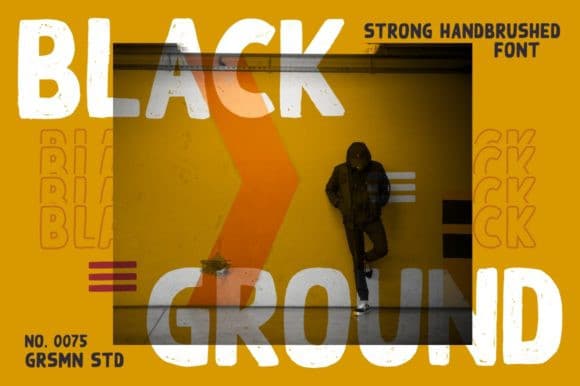 Black Ground Typeface