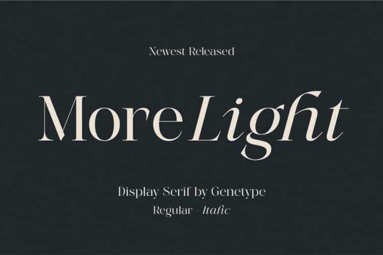 More Light Font