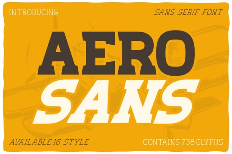 Aero Sans Font Family
