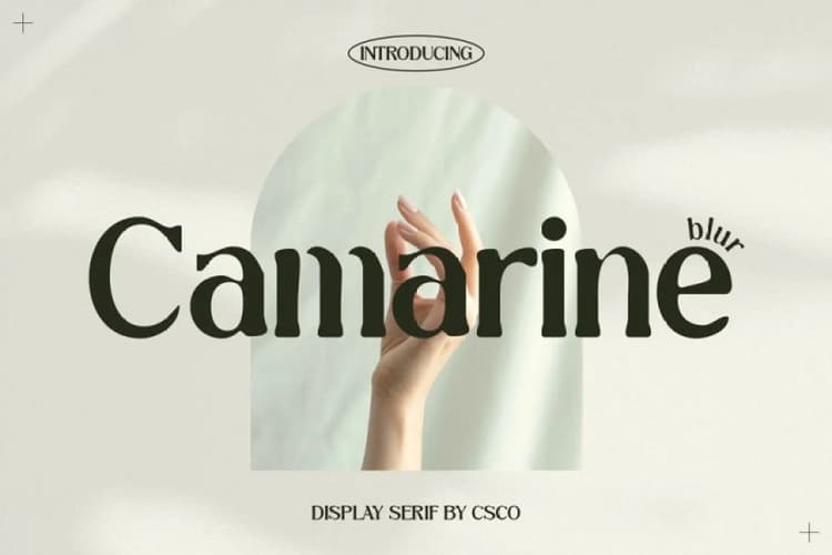 Camarine Blur Font