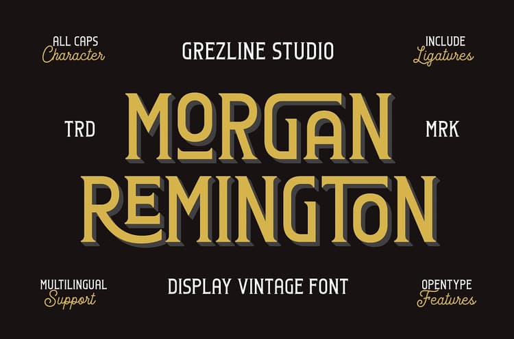 Morgan Remington Font