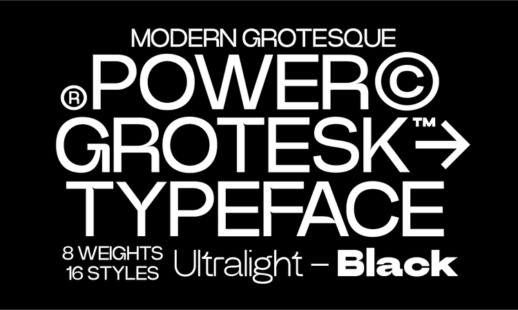 Power Grotesk Font