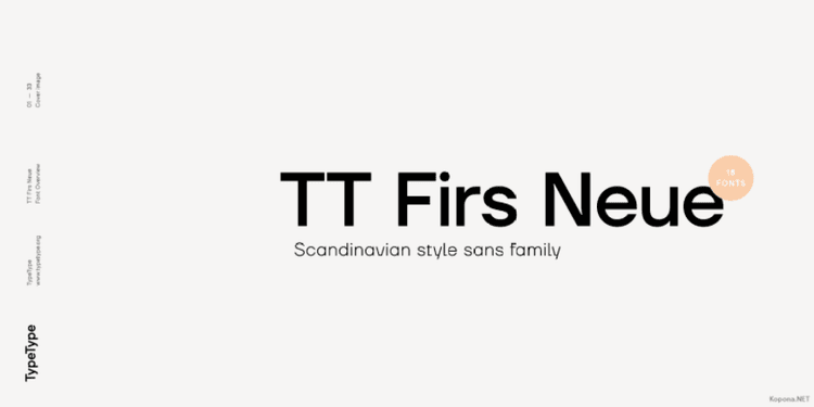 TT Firs Neue Font Family