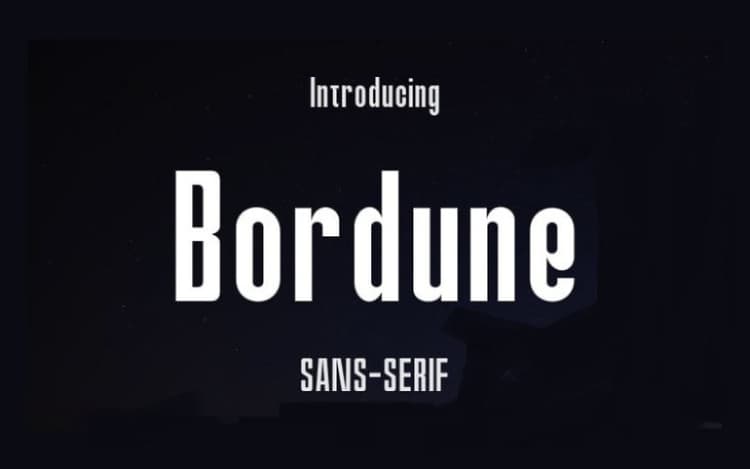 Bordune Font