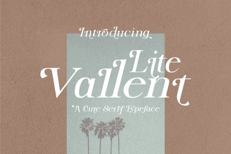Lite Vallent Font