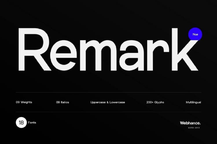 Remark Nue Font Family
