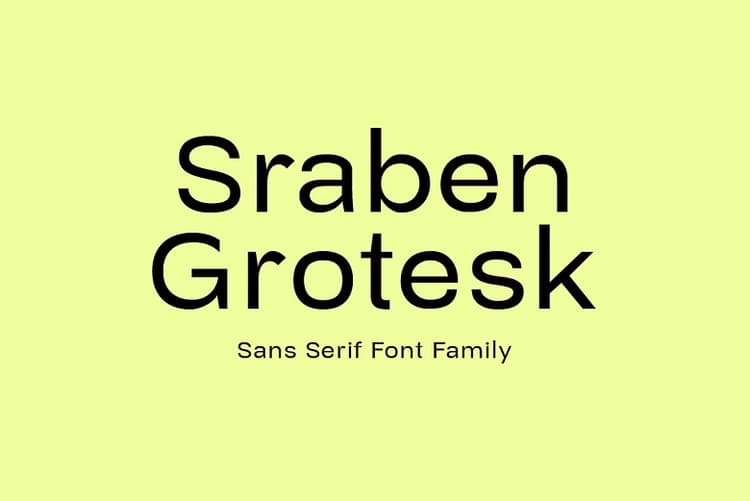 Sraben Grotesk Font Family