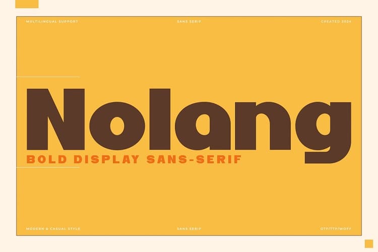 Nolang Font