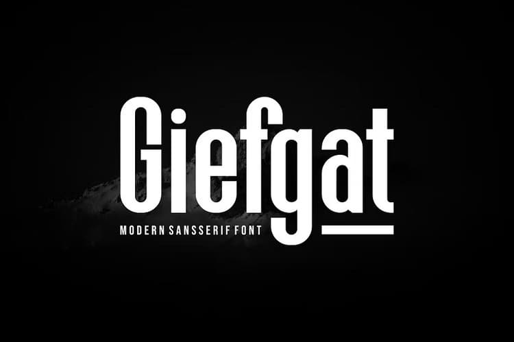 Giefgat Font