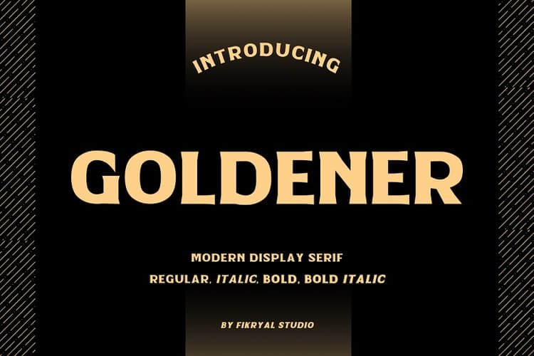 Goldener Font Family