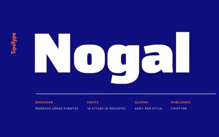 Nogal Font Family