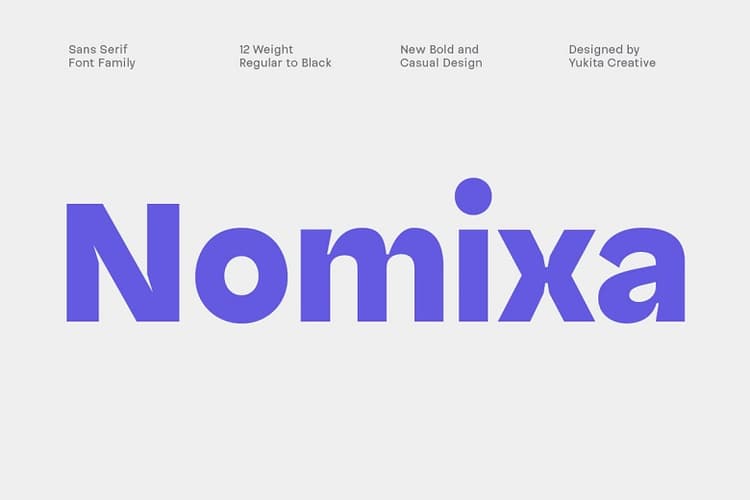 Nomixa Font Family