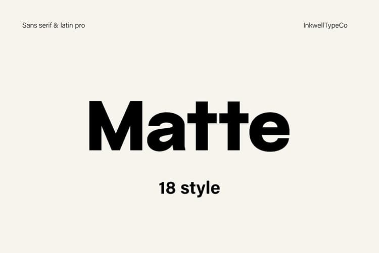 Matte Font Family