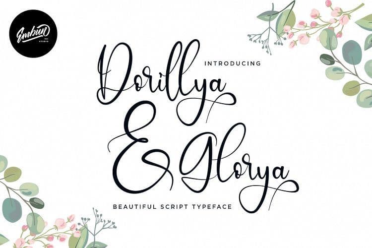 Dorillya & Glorya Script Font