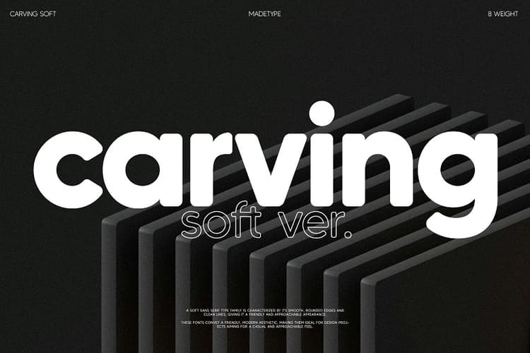 Carving Soft Font Family