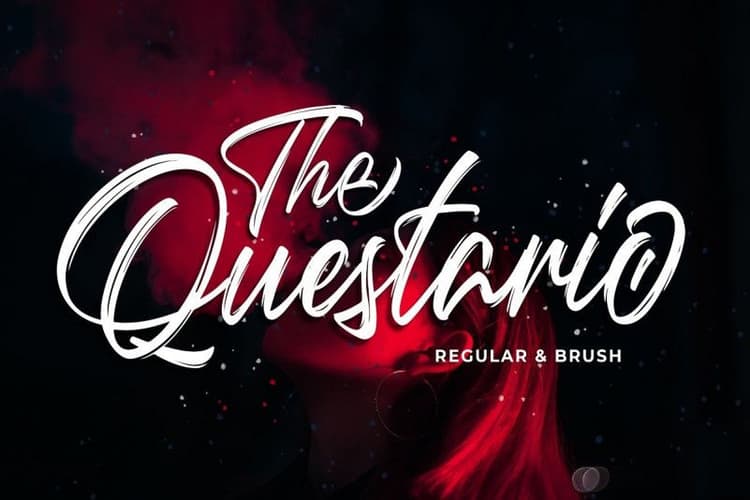Questario Brush Style Font