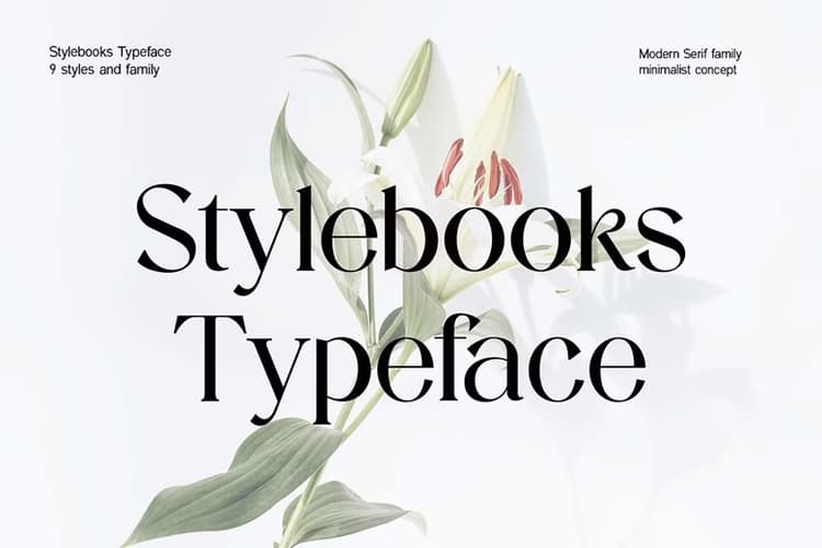 Stylebooks Typeface Family