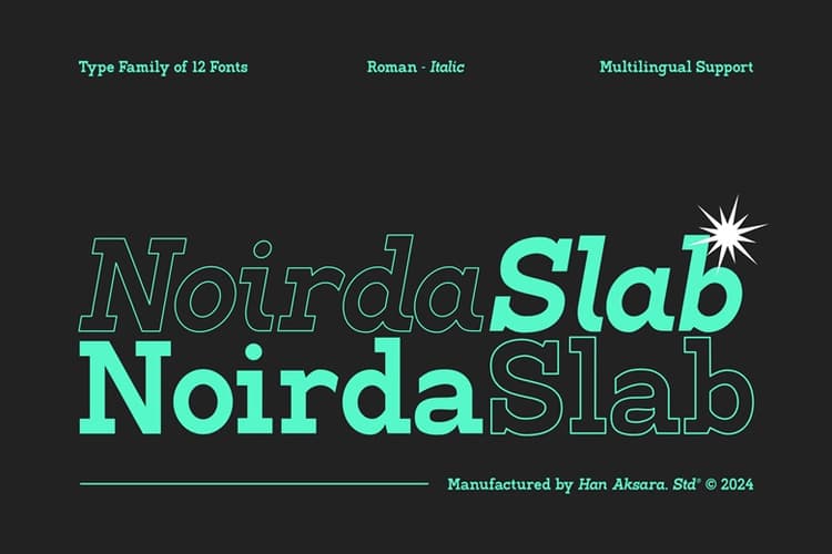 Noirda Font Family
