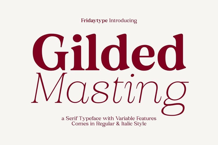 Gilded Masting Font Family