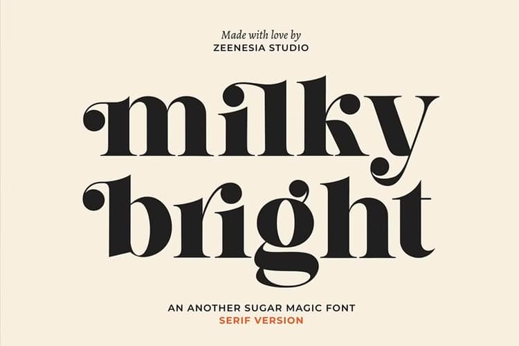 Milky Bright Font