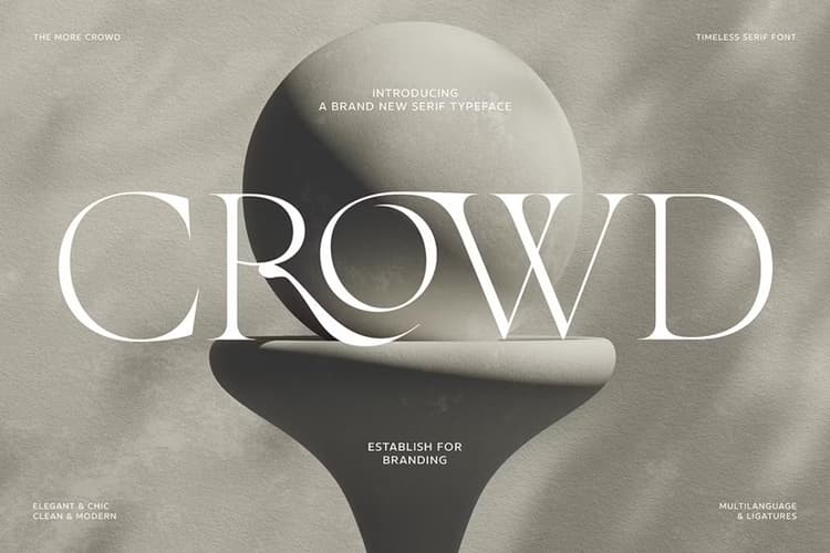 The More Crowd Font