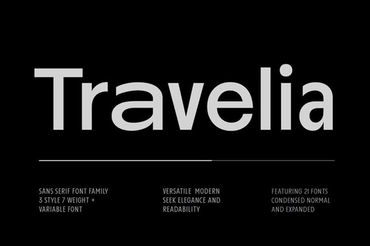 Travelia Font Family