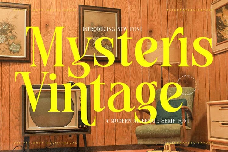 Mysteris Vintage Font