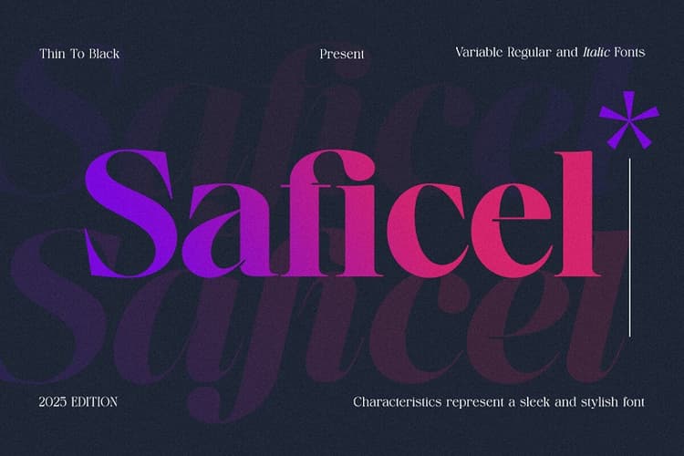 Saficel Font Family