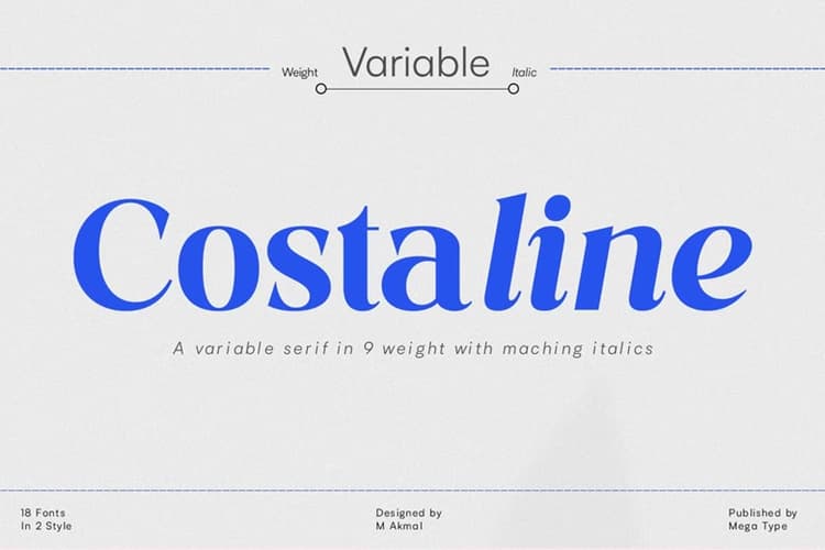 Costaline Font Family
