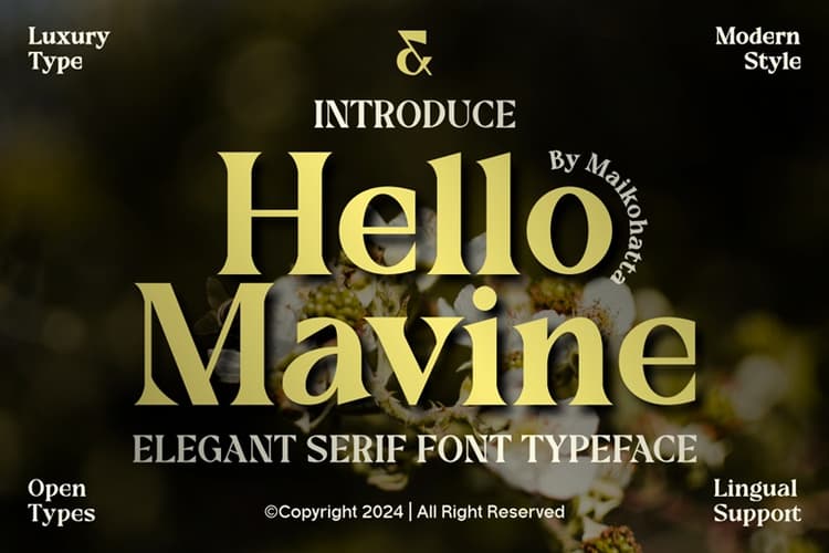 Hello Mavine Font