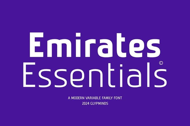 Emirates Essentials Font Family