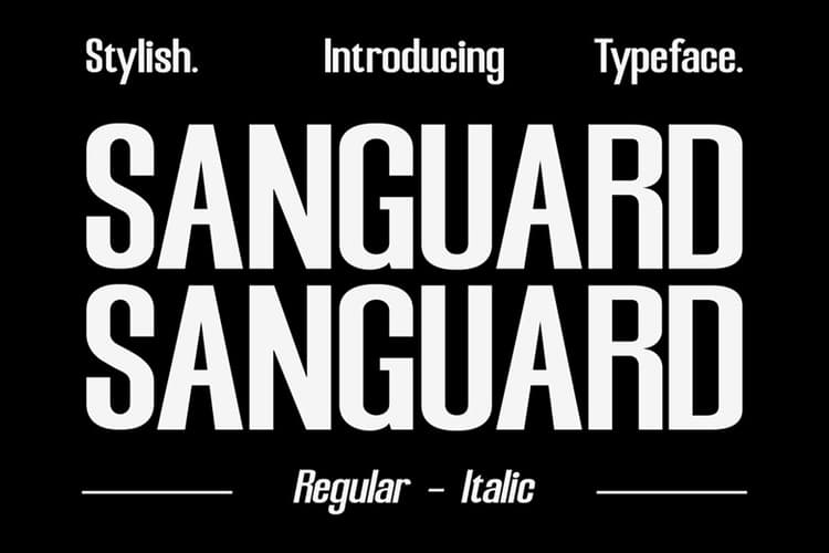 Sanguard Font