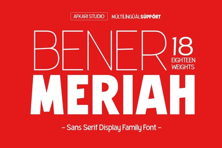 Bener Meriah Font