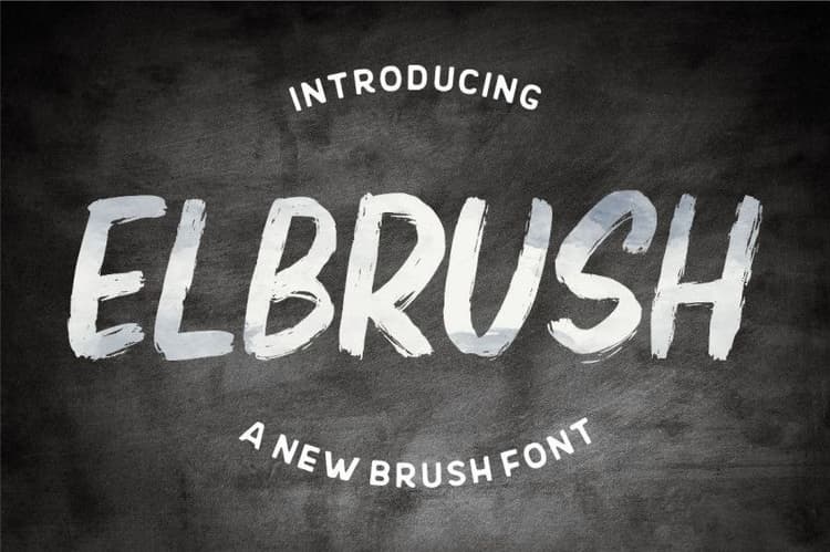 Elbrush Font