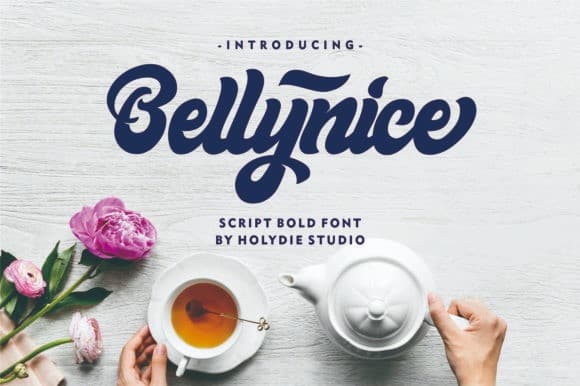 Bellynice Bold Script Font