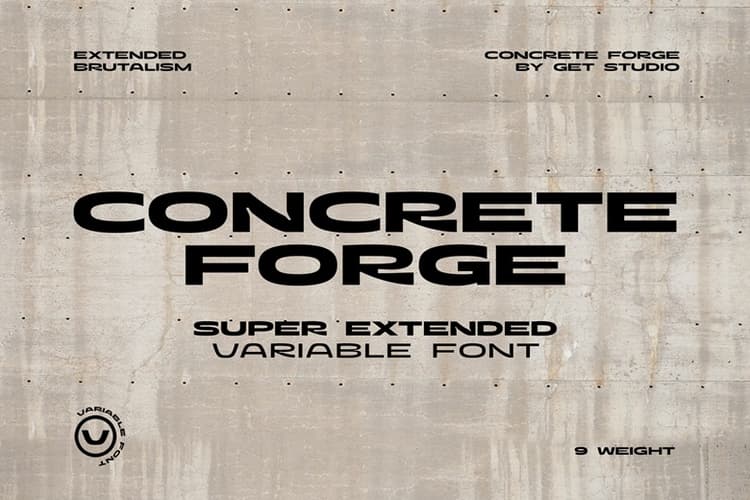 Concrete Forge Font
